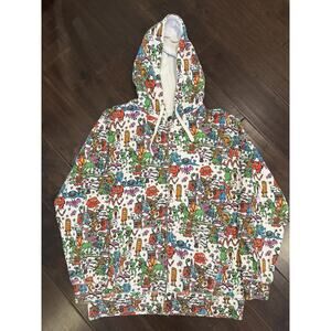 Vintage Volcom Lil Monsters Zip Up Hoodie Ryan Sheckler Sweatshirt Size Large